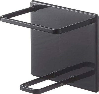 山崎実業　マグネットバスルームチューブ&ボトルホルダー タワー M　ブラック　【品番：05504】