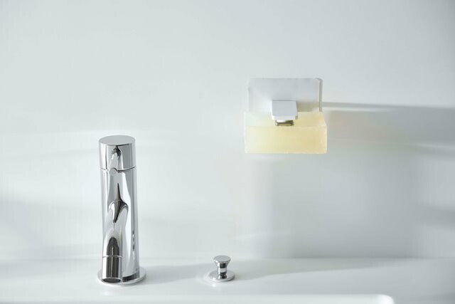 山崎実業　フィルムフック マグネット石鹸ホルダー タワー　ホワイト　【品番：05489】