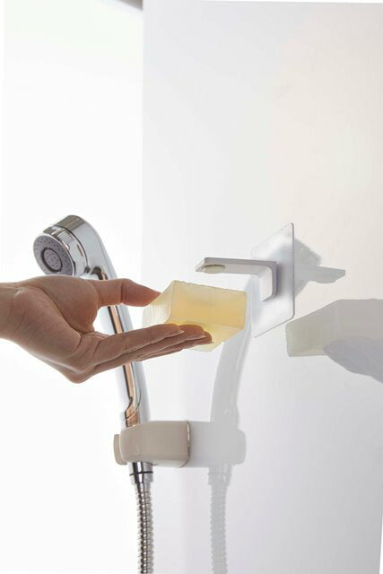 山崎実業　フィルムフック マグネット石鹸ホルダー タワー　ホワイト　【品番：05489】