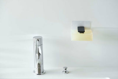 山崎実業　フィルムフック マグネット石鹸ホルダー タワー　ブラック　【品番：05490】