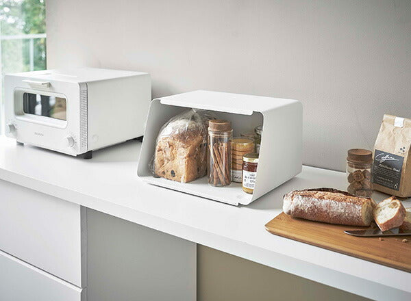 山崎実業 蓋が外せるブレッドケース タワー ホワイト 4903208052900 【品番：05290】●