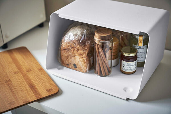 山崎実業 蓋が外せるブレッドケース タワー ホワイト 4903208052900 【品番：05290】●
