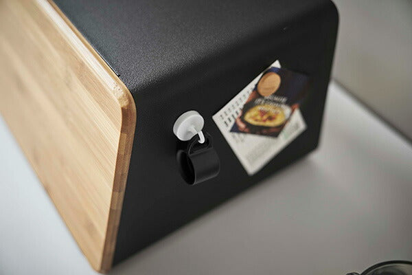 山崎実業 蓋が外せるブレッドケース タワー ブラック 4903208052917 【品番：05291】●