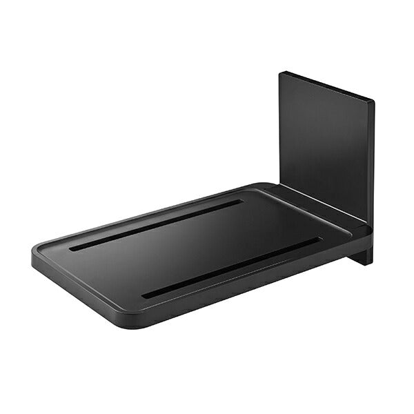 山崎実業 フィルムフックバスルーム折り畳み棚 タワー ブラック 4903208055352 【品番：05535】