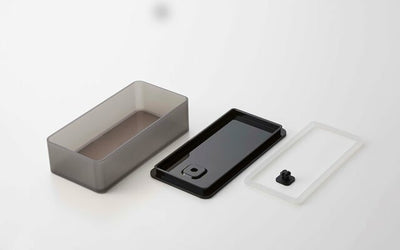 山崎実業　バルブ付き密閉保存容器 タワー ワイド　ブラック　【品番：05523】