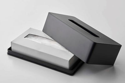 山崎実業　マグネット ティッシュケース レギュラーサイズ タワー　ブラック　【品番：05586】