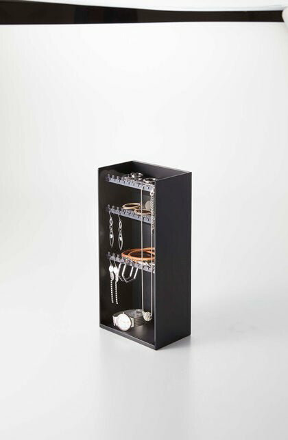 山崎実業　アクセサリー収納ケース タワー 4段　ブラック　【品番：05600】