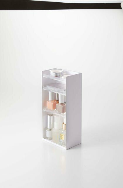 山崎実業　コスメ収納ケース タワー 4段　ホワイト　【品番：05601】