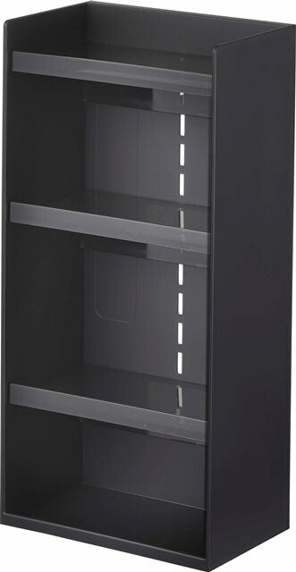山崎実業　コスメ収納ケース タワー 4段　ブラック　【品番：05602】