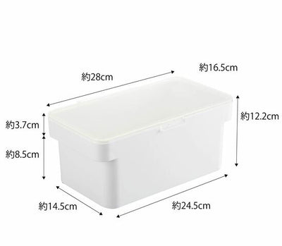 山崎実業　密閉ペットフードストッカー タワー 1.5kg 計量カップ付　ホワイト　【品番：05609】