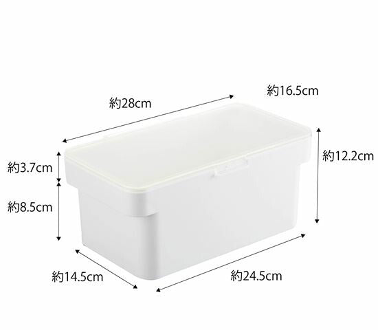 山崎実業　密閉ペットフードストッカー タワー 1.5kg 計量カップ付　ホワイト　【品番：05609】