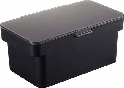 山崎実業　密閉ペットフードストッカー タワー 1.5kg 計量カップ付　ブラック　【品番：05610】