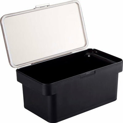 山崎実業　密閉ペットフードストッカー タワー 1.5kg 計量カップ付　ブラック　【品番：05610】
