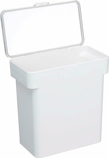 山崎実業　密閉袋ごとペットフードストッカー タワー 3kg 計量カップ付　ホワイト　【品番：05613】