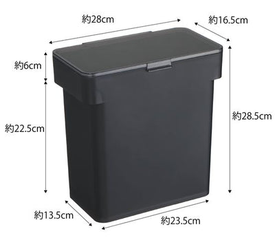 山崎実業　密閉袋ごとペットフードストッカー タワー 3kg 計量カップ付　ブラック　【品番：05614】