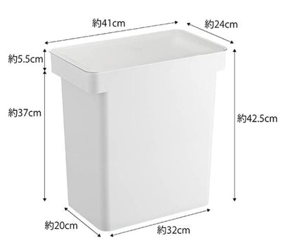 山崎実業　密閉ペットフードストッカー タワー 12kg 計量カップ付　ホワイト　【品番：05617】●