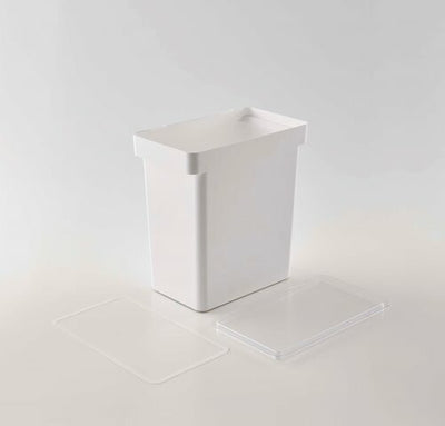 山崎実業　密閉ペットフードストッカー タワー 12kg 計量カップ付　ホワイト　【品番：05617】●