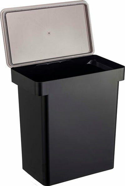 山崎実業　密閉ペットフードストッカー タワー 12kg 計量カップ付　ブラック　【品番：05618】