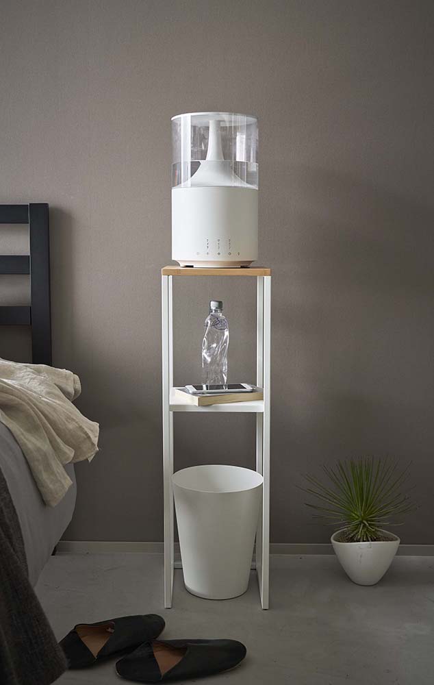 山崎実業　加湿器スタンド タワー　ホワイト　【品番：05983】●