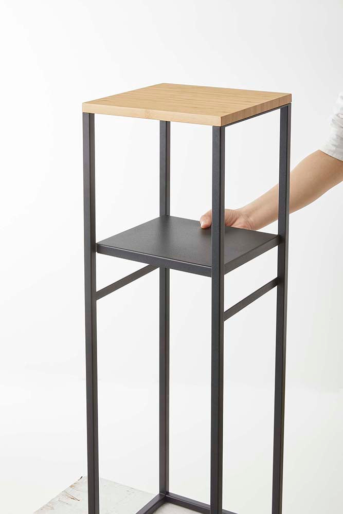 山崎実業　加湿器スタンド タワー　ブラック　【品番：05984】●