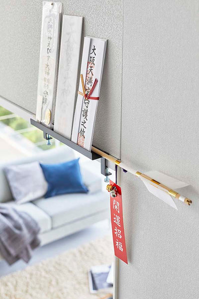 山崎実業　鴨居上 神札スタンド タワー　ブラック　【品番：05841】