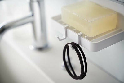 山崎実業　フィルムフック 水が流れるソープトレー ミスト　ホワイト　【品番：05958】