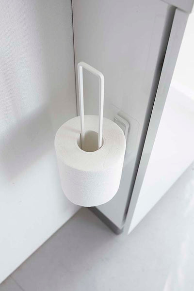 山崎実業　フィルムフック トイレットペーパーホルダー タワー　ホワイト　【品番：05989】