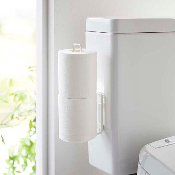 山崎実業　フィルムフック トイレットペーパーホルダー タワー　ホワイト　【品番：05989】