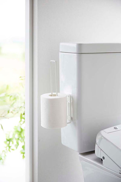 山崎実業　フィルムフック トイレットペーパーホルダー タワー　ホワイト　【品番：05989】