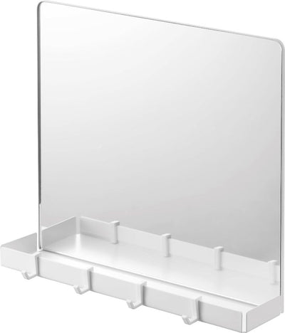 山崎実業 マグネットミラー&収納ラック タワー ホワイト 4903208071390 【品番：07139】●