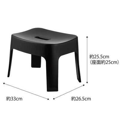 山崎実業 マグネット風呂イス タワー SH25 ブラック 4903208069267 【品番：06926】●