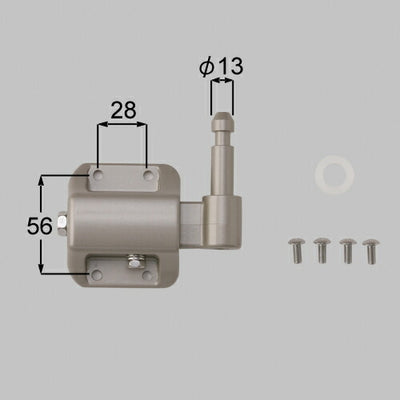 LIXIL（TOEX）　調整金具H（下）　シャイングレー　【品番：KBK89021A】◯