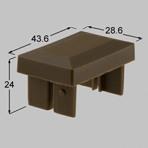 LIXIL（TOEX）　ルーバーフェンス1型キャップ　ブロンズ　【品番：BZN27020A】◯