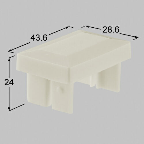 LIXIL（TOEX）　ルーバーフェンス1型キャップ　アイボリーホワイト　【品番：BZQ27020A】◯