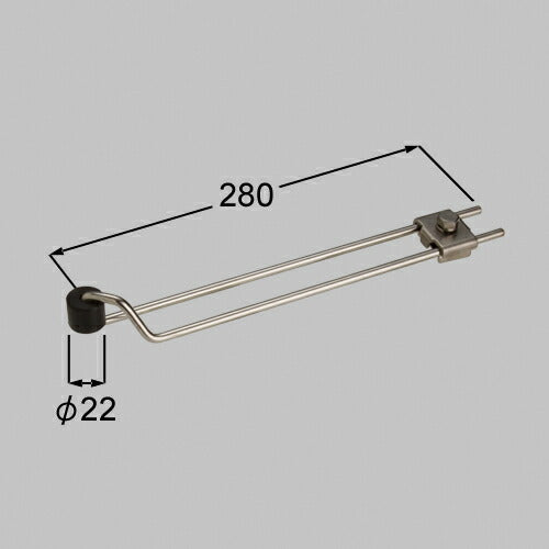 LIXIL（TOEX）　オーバードア 接地ストッパー（左）手動タイプ・電動タイプ（＋100）　【品番：KNF71050A】