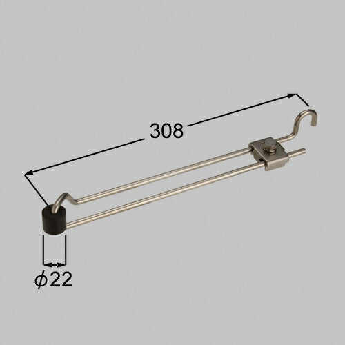 LIXIL（TOEX）　オーバードア 接地ストッパー（右）手動タイプ（＋100）　【品番：KNF71060A】