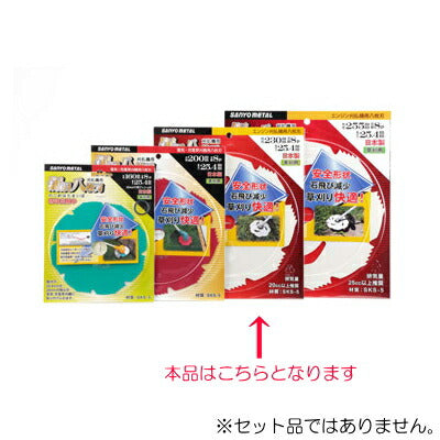 三陽金属　刈払機用回転刈刃　鋸目八枚刃 外径255mm×刃数8P　【品番：0332】