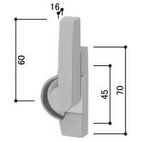 YKK AP　クレセント（ロック無）右勝手カバー有ピッチ45　ステン　【品番：CH HH3K10044】