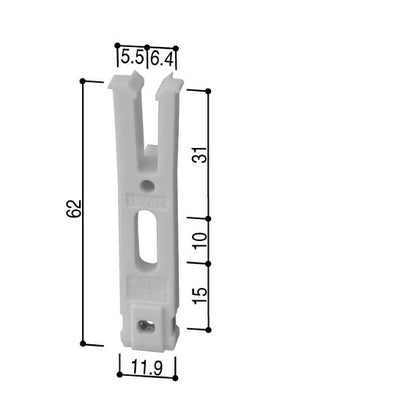 【メール便対応】YKK AP　網戸用外れ止め　ホワイト　【品番：YW HHS-XMH2】