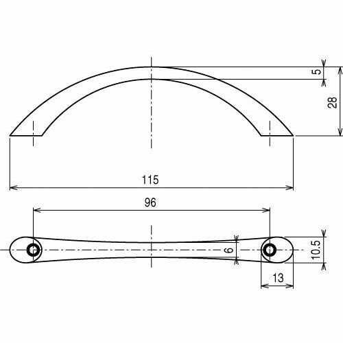 YKK AP　把手　シルバー　【品番：VS HH3K17018】