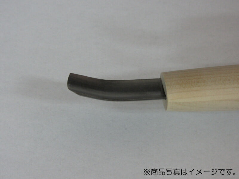 三木章刃物本舗　彫刻刀（安来鋼） 浅丸曲型 3mm 　【品番：04030】
