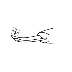 三木章刃物本舗　彫刻刀（安来鋼） 浅丸曲型 7.5mm 　【品番：04075】○