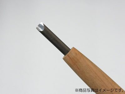 三木章刃物本舗　彫刻刀（ハイス鋼） 浅丸型 1mm 　【品番：33010】