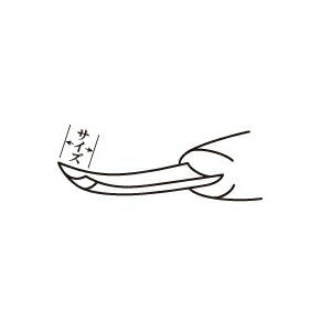 三木章刃物本舗　彫刻刀（ハイス鋼） 浅丸曲型 1.5mm 　【品番：34015】