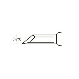 三木章刃物本舗　彫刻刀（ハイス鋼） キワ（印刀）型 2mm 　【品番：38020】