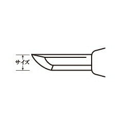 三木章刃物本舗　彫刻刀（安来鋼） ナギナタ型【左】 1mm　【品番：45115】