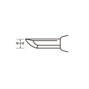 三木章刃物本舗　彫刻刀（ハイス鋼） ナギナタ型【左】 12mm　【品番：45077】