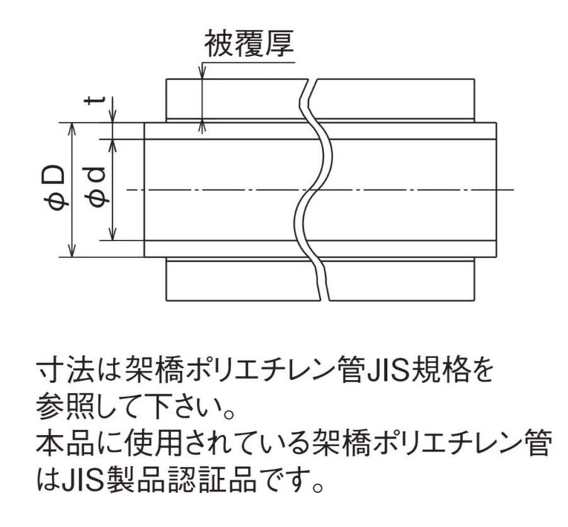 オンダ　架橋ポリエチレン管 被覆カポリパイプW 5mm被覆付　【品番：PEX13C-PU5-50】