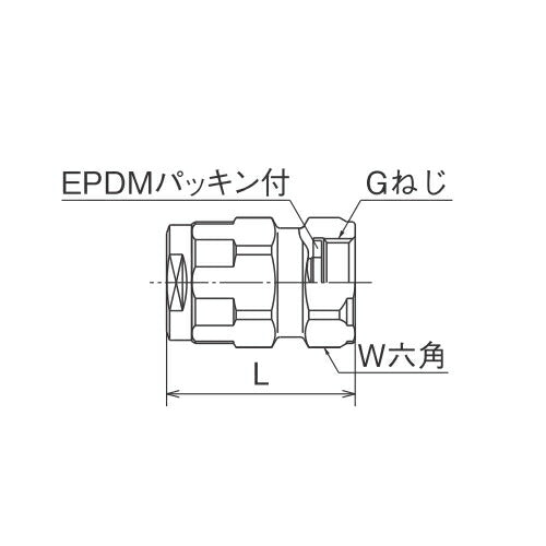 オンダ　ダブルロックジョイント（WJ型）　WJ7型　アダプター　【品番：WJ7-2010-S】