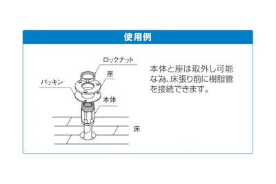 オンダ　ダブルロックジョイント（WJ型） WJ19型 配管アダプター（セパレート） φ58　【品番：WJ19-1313C-S】